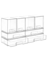 Vtopmart Stackable Transparent Drawers – Family Organizer for Bottle Feeding, Snack Station, and Kids' Room Tidy-Up