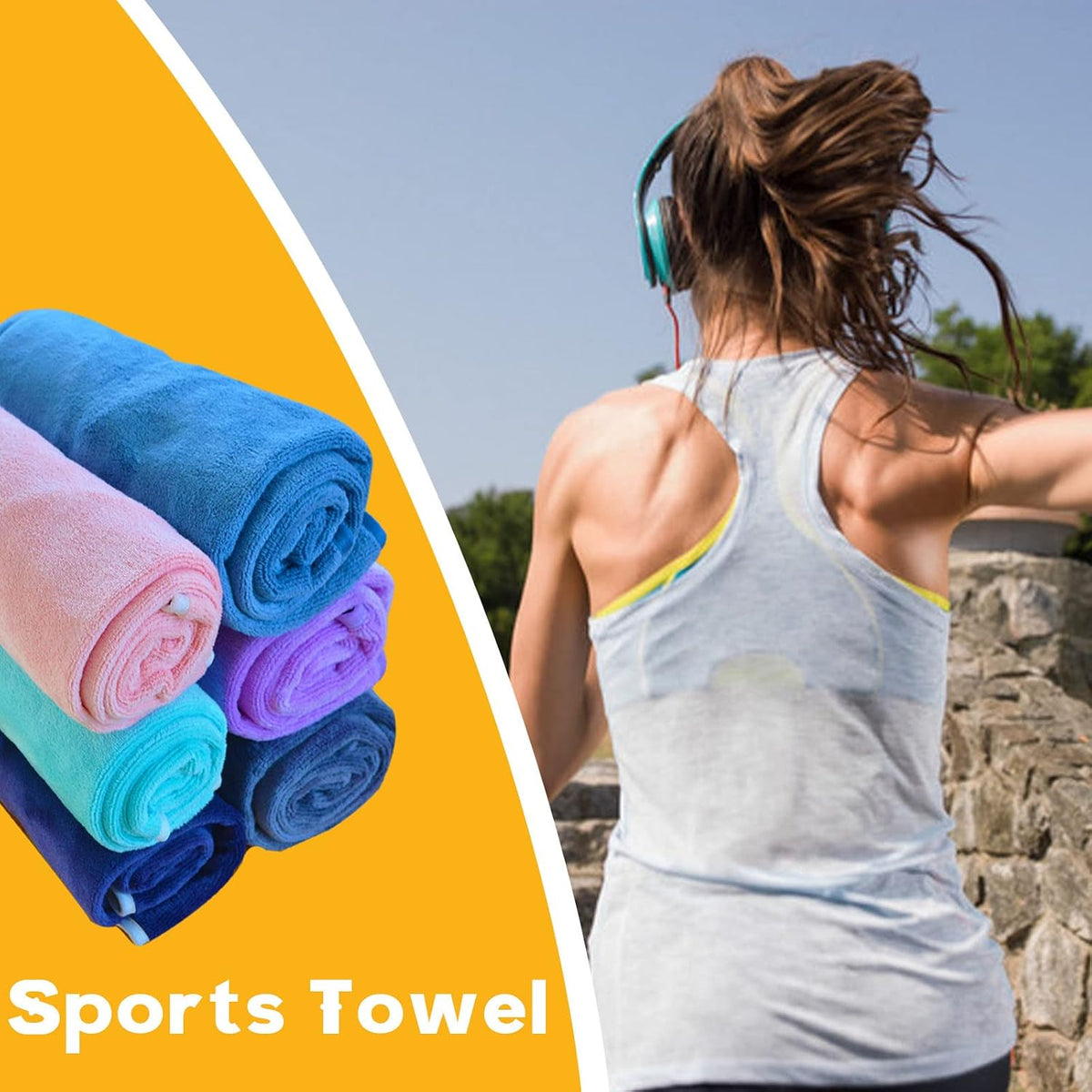 Microfiber Gym Towels Bigger Size – Consistent Performance Towel for Early Morning Routine Discipline
