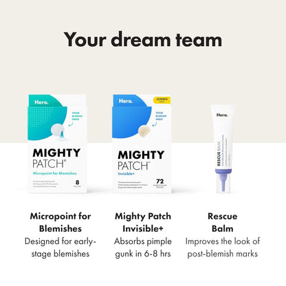 Mighty Patch™ Invisible+ Hydrocolloid Patch – Confidence-Boosting Pick for High Schoolers, Whisper-Thin Blemish Cover