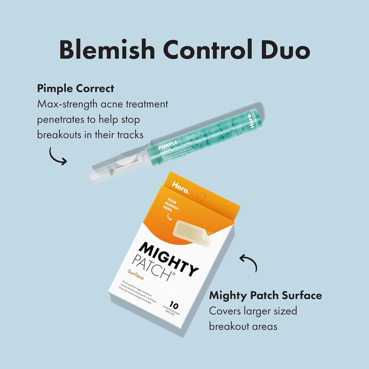 Mighty Patch Surface Large Pimple Patches — Practical Stocking Stuffer and Birthday Gift for the Skincare Lover