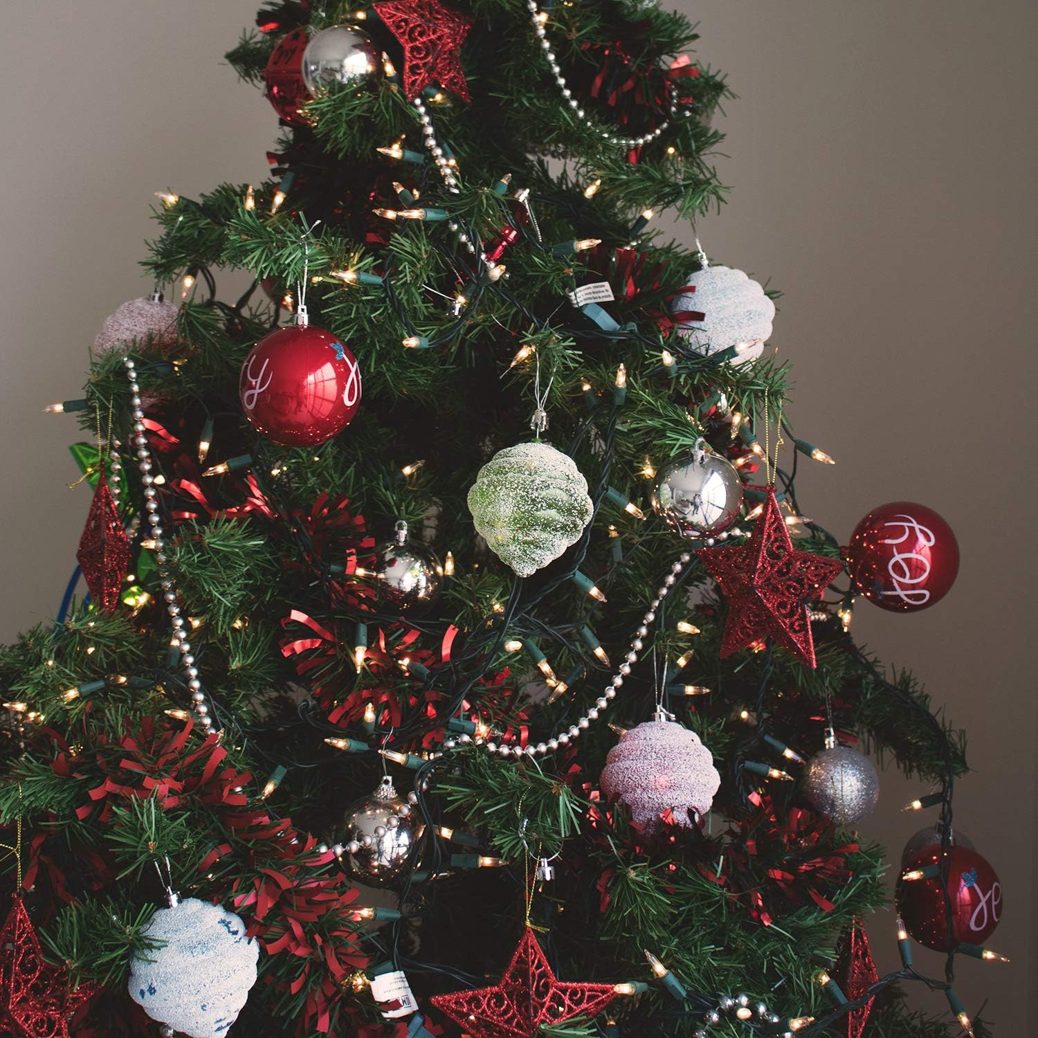 Minetom Clear Mini Christmas Lights 200 Bulbs for Indoor Tree and Cozy Home Atmosphere, 51.7ft Green Wire