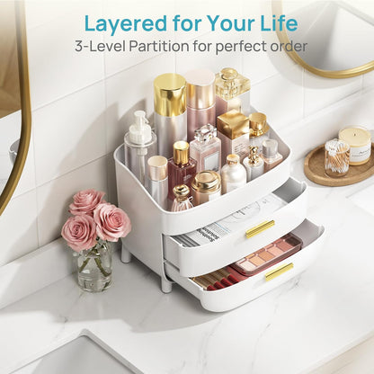 minimalist design with sleek lines and golden handle accents