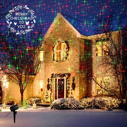Minimalist Star Laser Light – Single Fixture Replaces String Lights, Aluminum Body with Hidden Cord Design