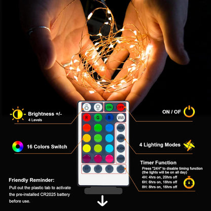 Minimax Battery Operated Fairy Lights – Minimalist Home Accent with 4 Dynamic Light Modes