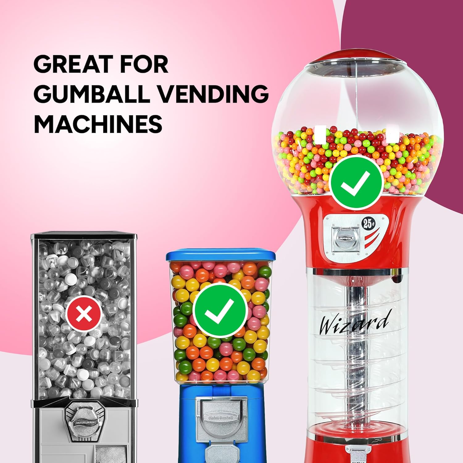 MiniMax Gumballs Assorted Bulk Pack Birthday Gift for Her Party Hosts and Family Celebration Stylists