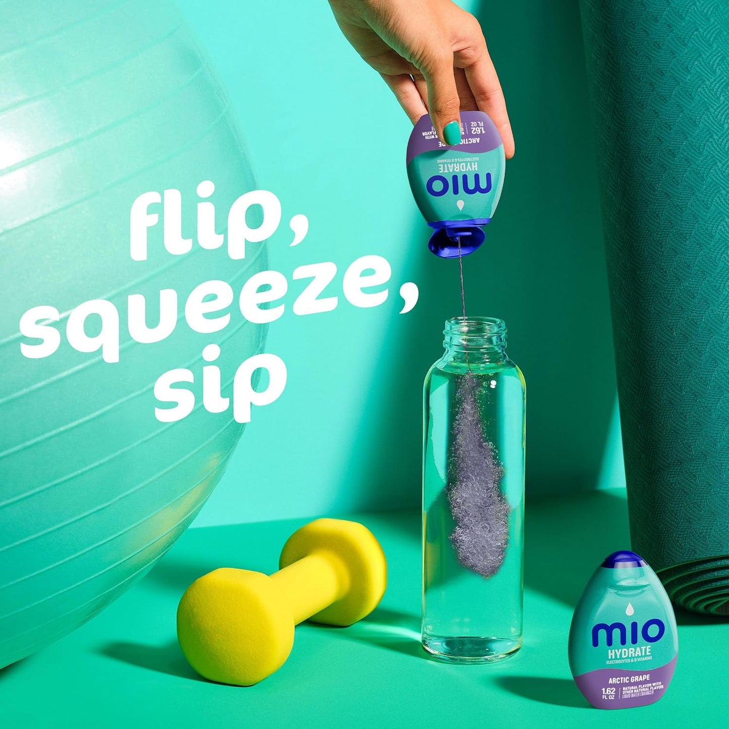 mio Hydrate Arctic Grape Water Enhancer – Commute-Friendly Flavor Boost for the Car and Workplace
