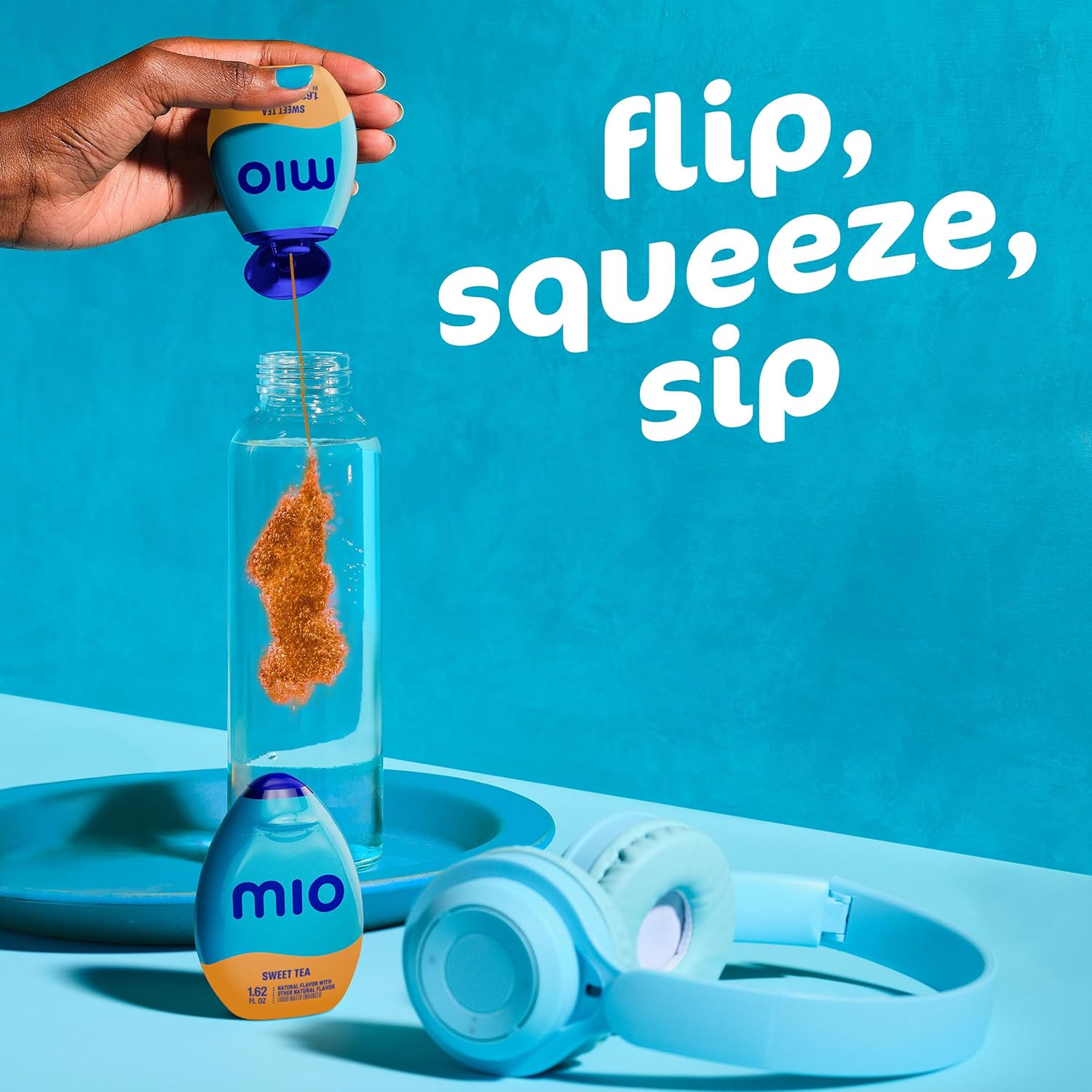 mio Sweet Tea Squeeze Bottle – Compact Sugar-Free Drink Enhancer for Gym Bags and Patio Refreshment, 1.62 oz