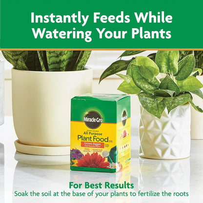 Miracle-Gro Plant Food 8 oz – Family Garden Fertilizer for First Time Young Gardeners and Parent Supervised Growing Activities