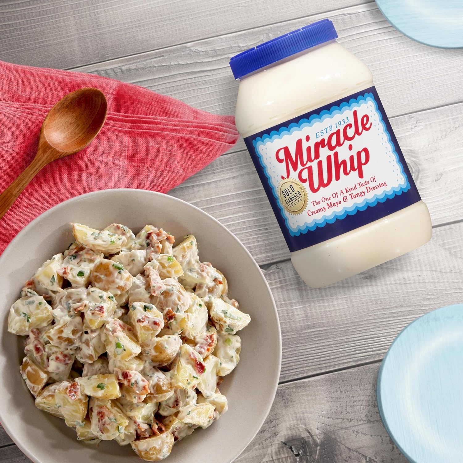 Miracle Whip Low-Carb Dressing – Kosher Family Condiment for Weekday Lunch Prep