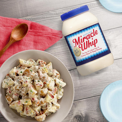 Miracle Whip Low-Carb Dressing – Kosher Family Condiment for Weekday Lunch Prep