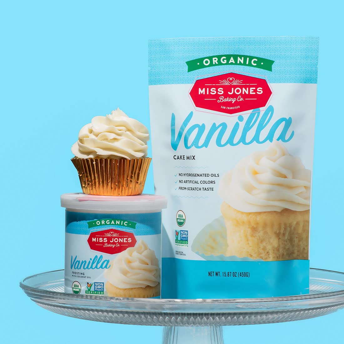 Miss Jones Baking Gluten-Free Vanilla Buttercream for Multi-Allergen Baking, Safe for Sensitive Guests