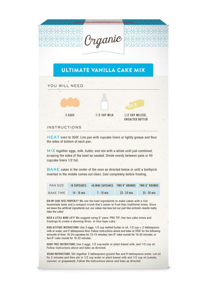 Miss Jones Baking Yellow Cake Mix – Practical Gift for Parents of Kids with Allergies, Nut-Free Dairy-Free Vanilla Cake for Celebrations Big and Small
