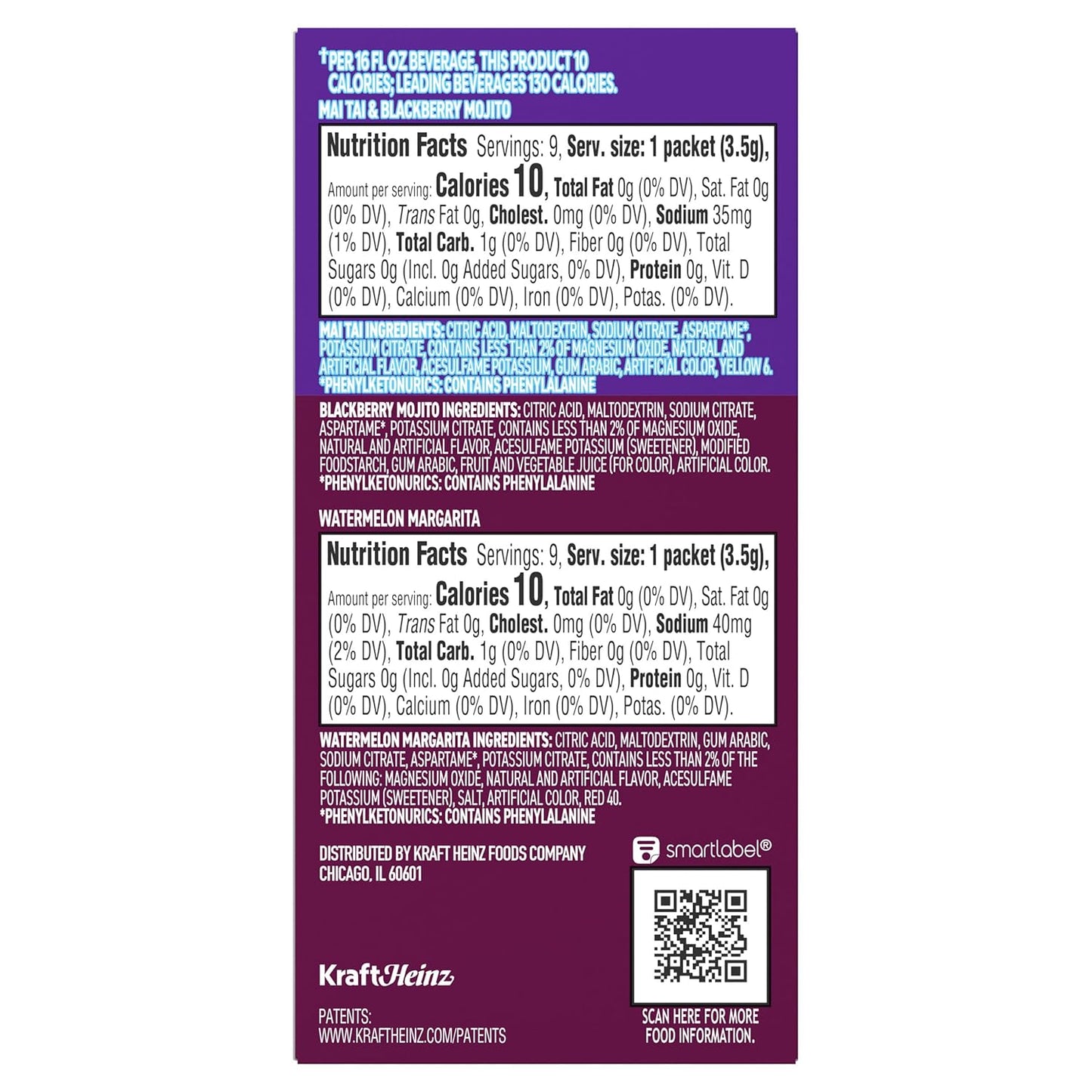 Mocktail Mix on the Go – 9 Single-Serve Stick Packs for Beach Days, Tailgates, and Park Socials, Zero Sugar