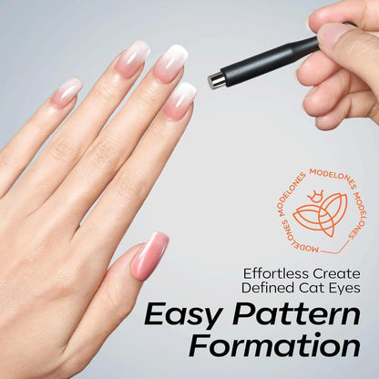 Modelones 15PCS Cat Eye Magnet Set – Sophisticated Glassy Effect Tools for the Discerning Nail Artist