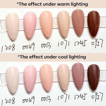 modelones Gel Nail Polish Set – Neutral Skin Tone Collection, 11-Free Gentle Gel Manicure for a Calming Nightly Routine