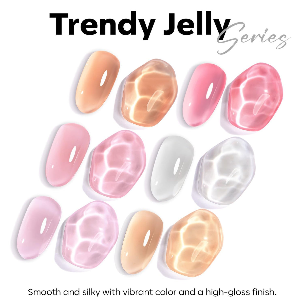 modelones Jelly White Gel Polish – Less-Is-More At-Home Manicure, Single-Bottle French Tip Solution for Simple Daily Polish