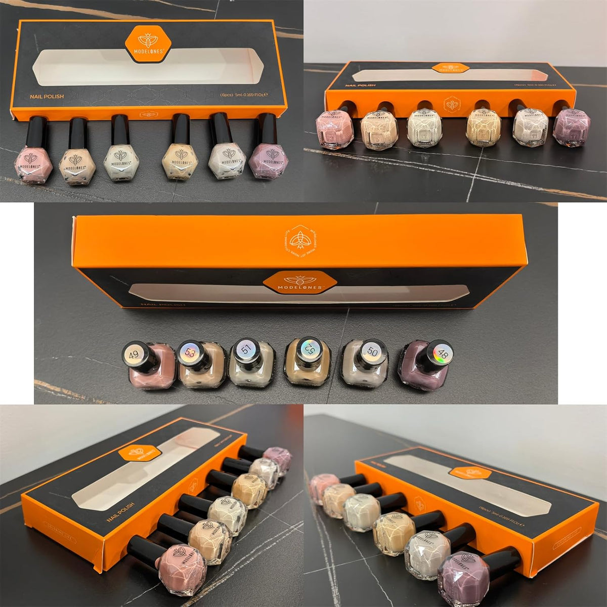 modelones Mini Jelly Nail Polish Set – Mindful DIY Manicure Kit, Non-Toxic Quick Dry Sheer Shades for Bath Time Pampering Ritual