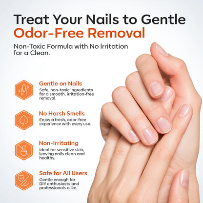 Modelones Press On Nail Remover – Minimalist 2-Step Process Replacing Bottles of Polish and Acetone