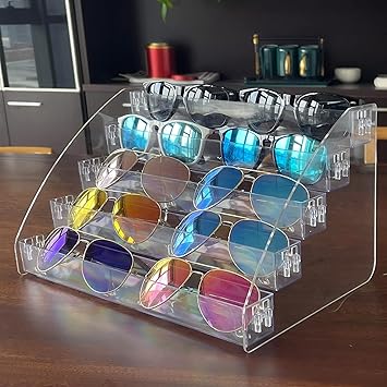 Modenza Transparent Nail Polish Tower – Modern Home Accent Piece for Beauty Corner and Closet Styling