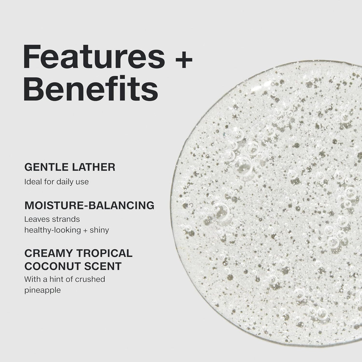 moisture-balancing cleanser that adds manageability and shine