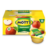 Mott's Applesauce 4 oz Cups - Portable Snack for Camping Trips Picnic Baskets and Hiking Adventures No Refrigeration Needed Until Opened
