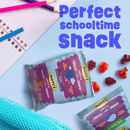 Mott's Berry Fruit Snacks – No Artificial Colors Snack for Kids Lunch Box, 17.6 oz Pantry Pack