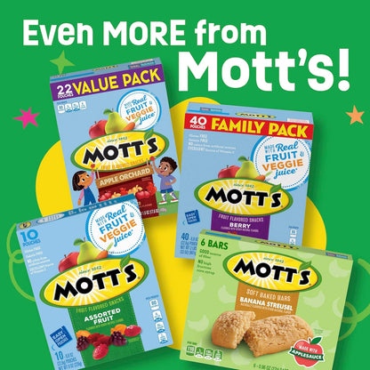 Mott's Soft Baked Bars – Mindful Snack for Dietary Restrictions, No High Fructose Corn Syrup