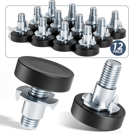 MROCO Furniture Leveling Feet with T-Nuts – Aesthetic Living Room Upgrade, Invisible Levelers for Coffee Tables and Chairs