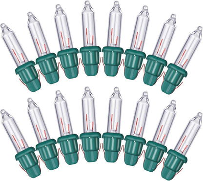 Mudder Classic Mini Light Bulbs – Understated Glass Replacement Bulbs for Less-Is-More Holiday Displays