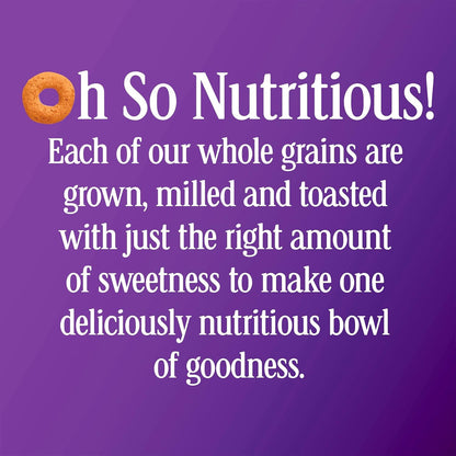 Multi Grain Cheerios, Nutritious Desk Friendly Snack for Long Workdays, Family Size 18 oz