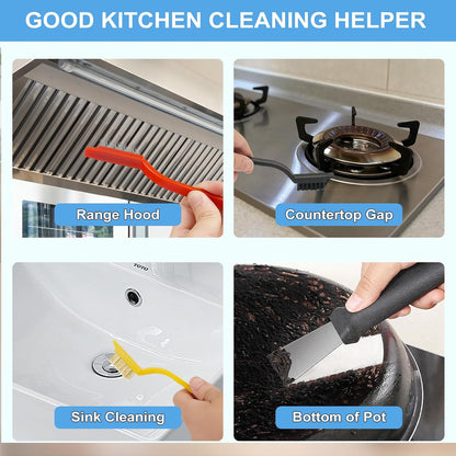 multi-material build: nylon, pet, plastic, stainless steel and steel bristles