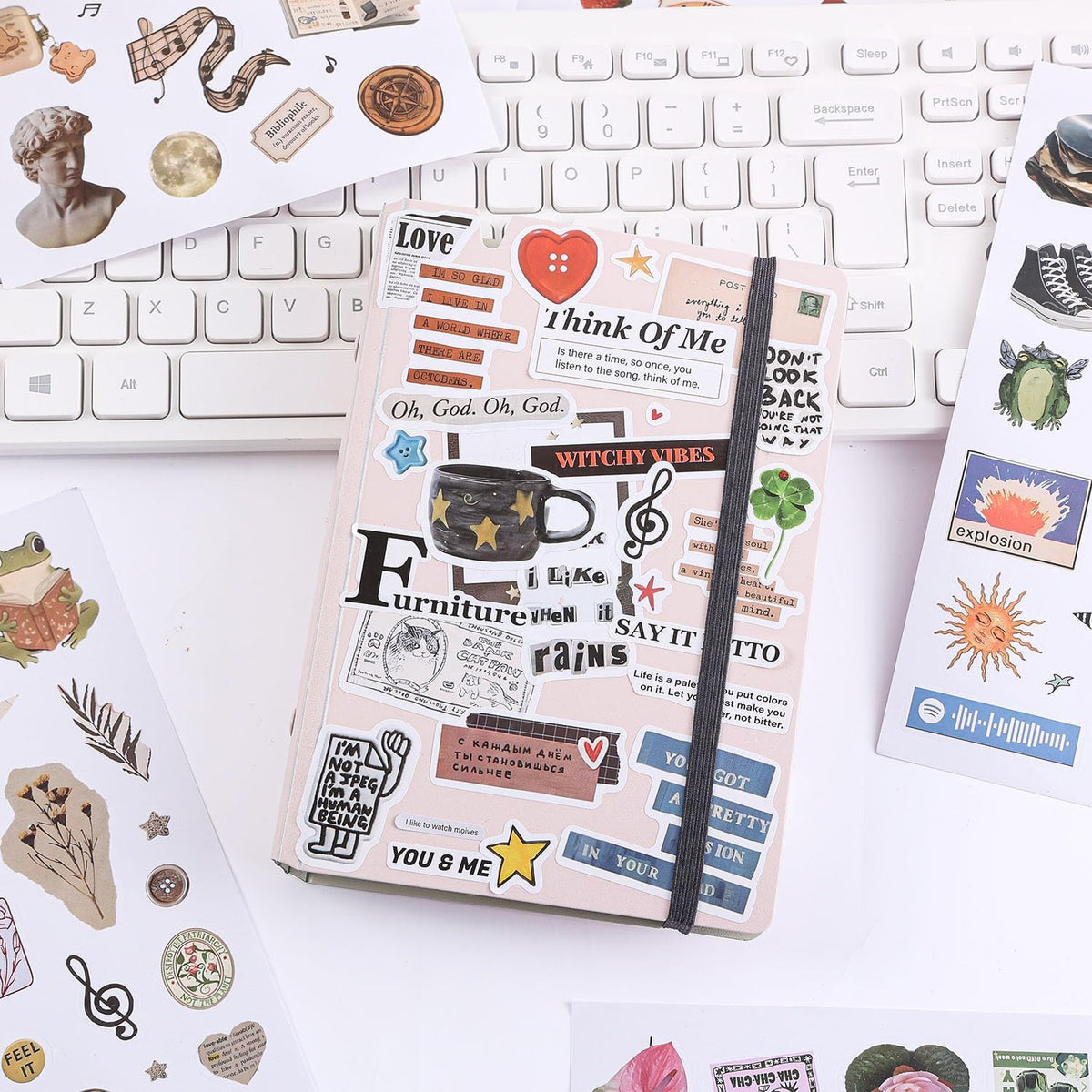 multi-surface compatibility (paper, laptop, phone case, cup, notebook, diary)