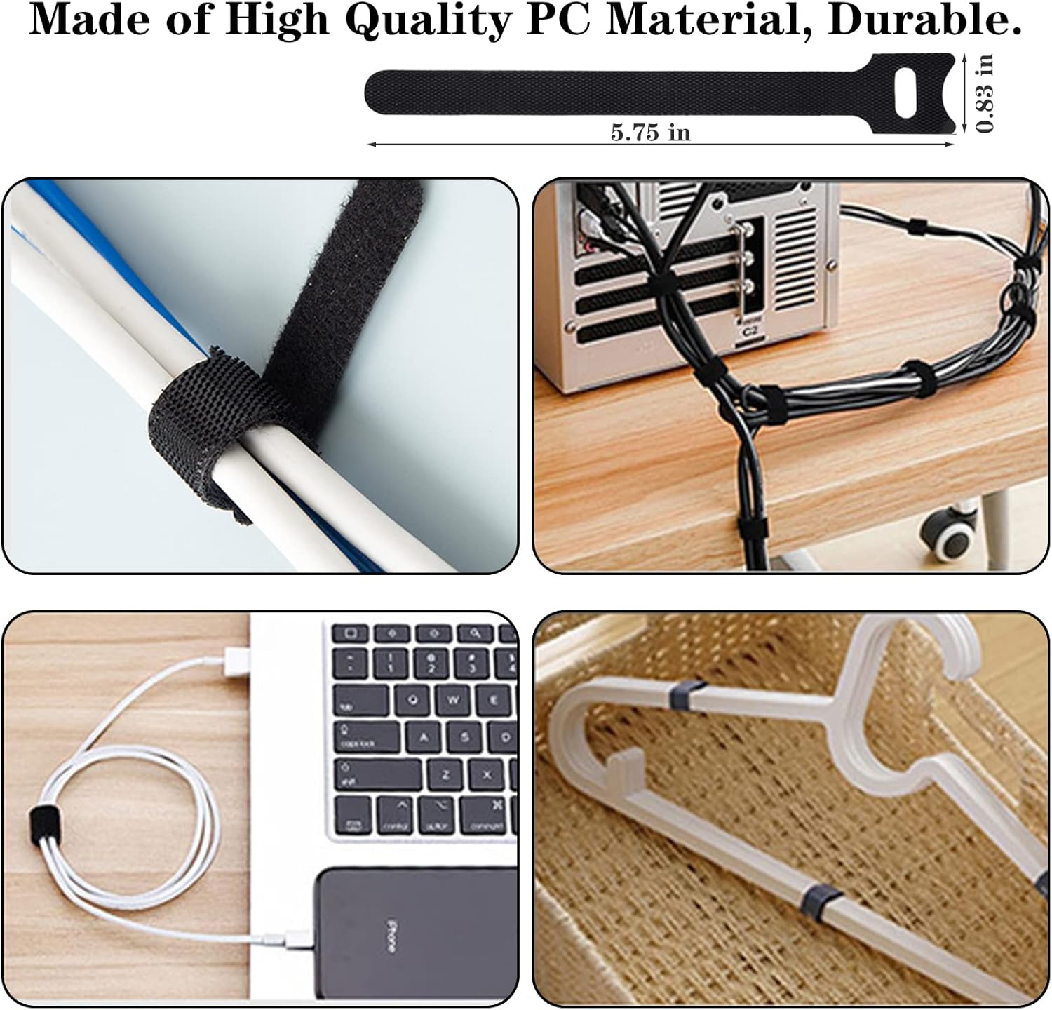 N NOROCME Wire Management Kit — Conference Room Cable Control for Hybrid Professionals
