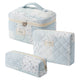 3Pcs Blue patchwork