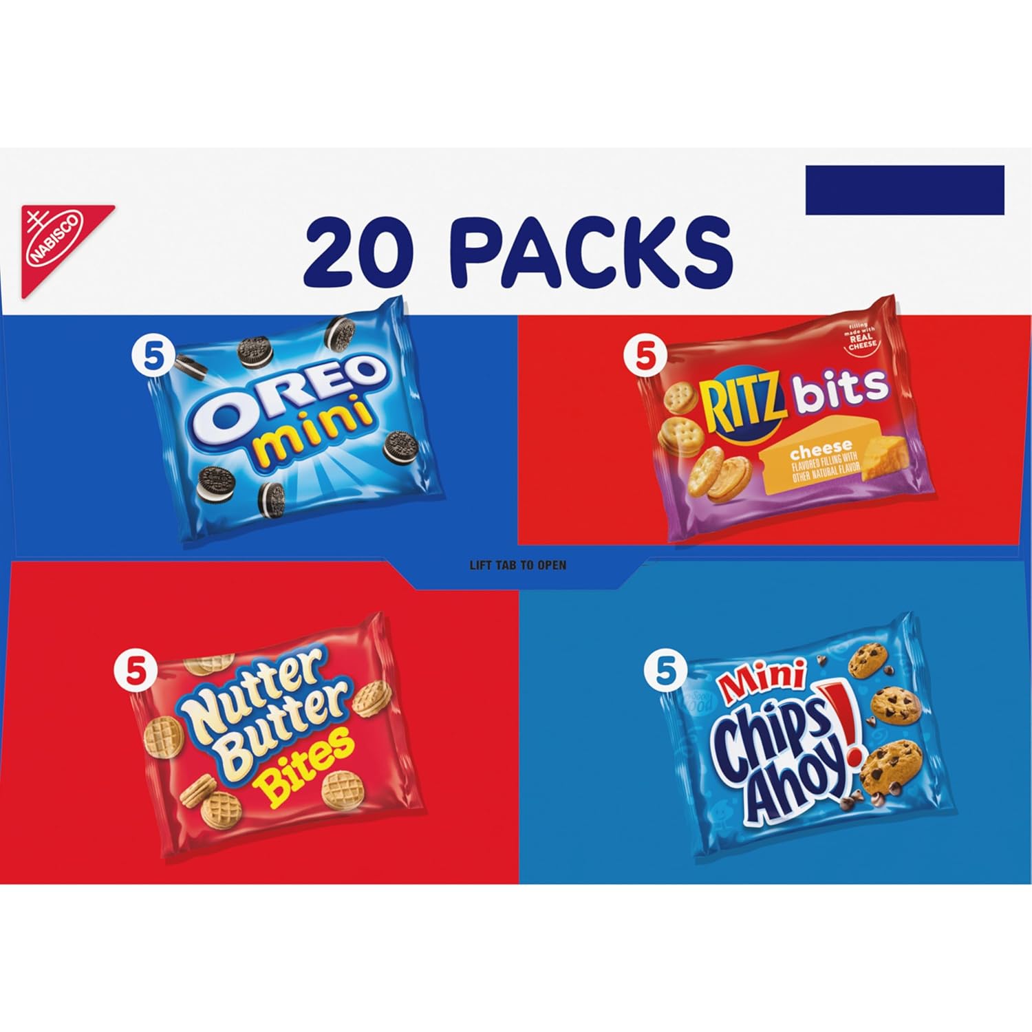 Nabisco Classic Mix Variety Pack – Individually Wrapped Snacks for Home Office, Study Desk, and Mini-Fridge Stocking