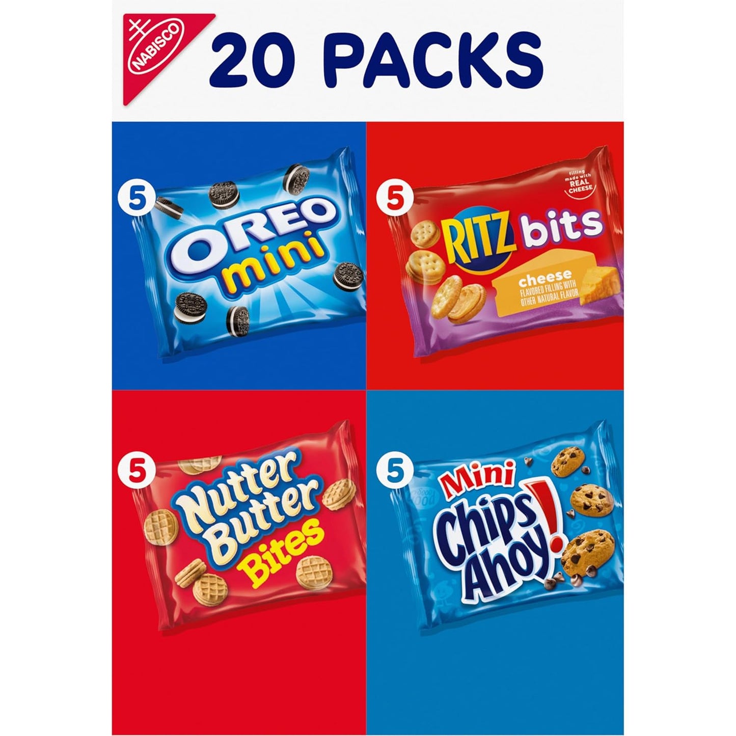Nabisco Classic Mix Variety Pack – Individually Wrapped Snacks for Home Office, Study Desk, and Mini-Fridge Stocking