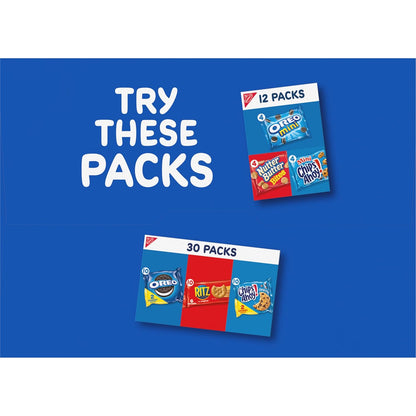 Nabisco Classic Mix Variety Pack – Individually Wrapped Snacks for Home Office, Study Desk, and Mini-Fridge Stocking