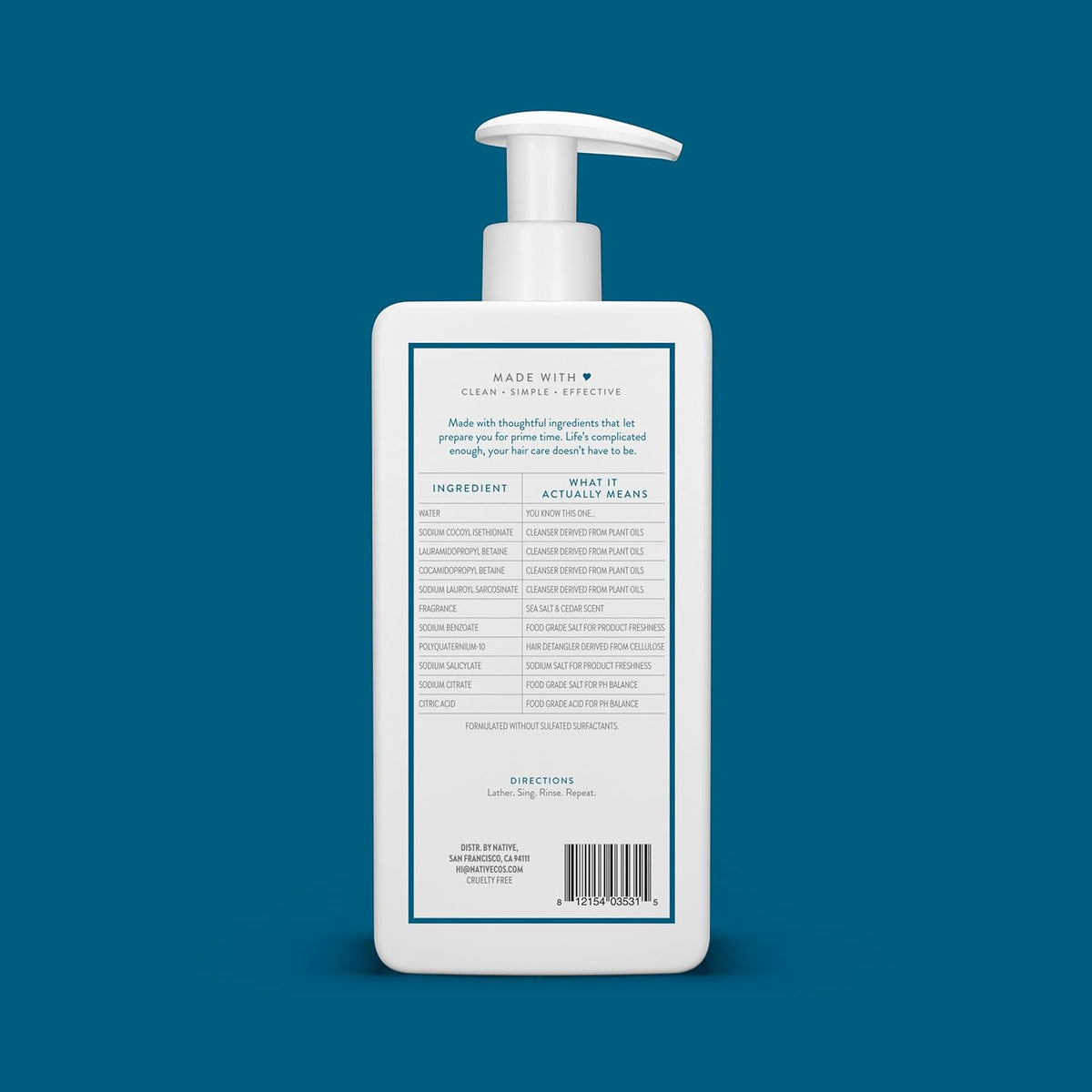 Native 2-in-1 Shampoo and Conditioner Set – Holiday Gift for Her, Ready-to-Wrap Vanity Upgrade