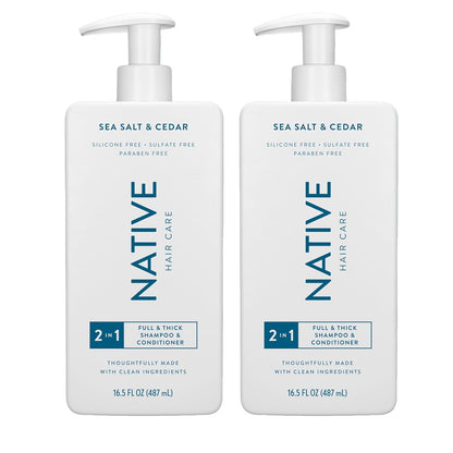 Native 2-in-1 Shampoo and Conditioner Set – Holiday Gift for Her, Ready-to-Wrap Vanity Upgrade