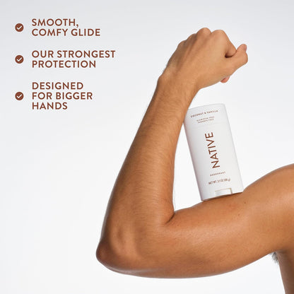 Native Aluminum Free Deodorant, High-End Cruelty-Free Scent for the Curated Bathroom Aesthetic, Coconut & Vanilla 3.1 oz