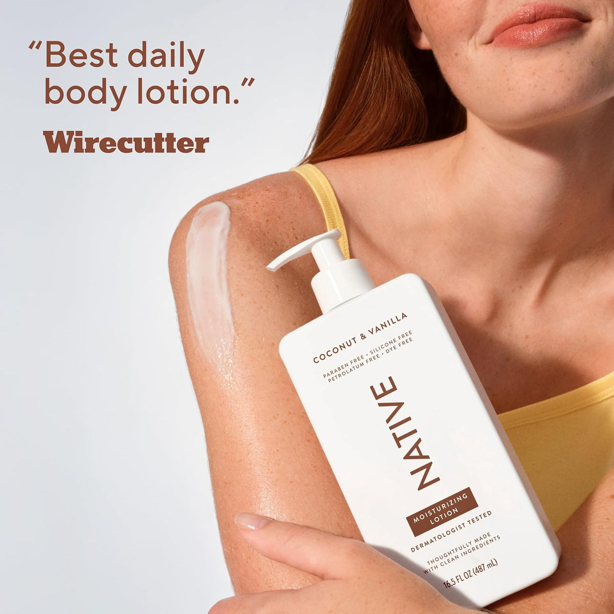 Native Body Lotion Coconut & Vanilla – Bedtime Wind-Down Lotion with 48-Hour Hydration and Calming Scent