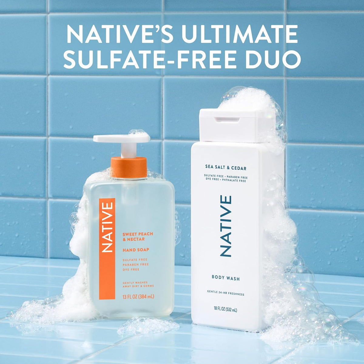 Native Body Wash for Wellness Showers, Vegan Hydrating Cleanser for a Restorative Bath Ritual
