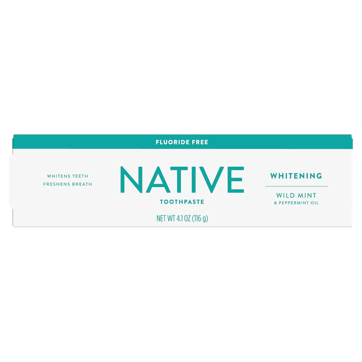 Native Fluoride Free Toothpaste – Less-Is-More Family Toothpaste with Wild Mint, Simple Formula, 4.1oz (Pack of 3)