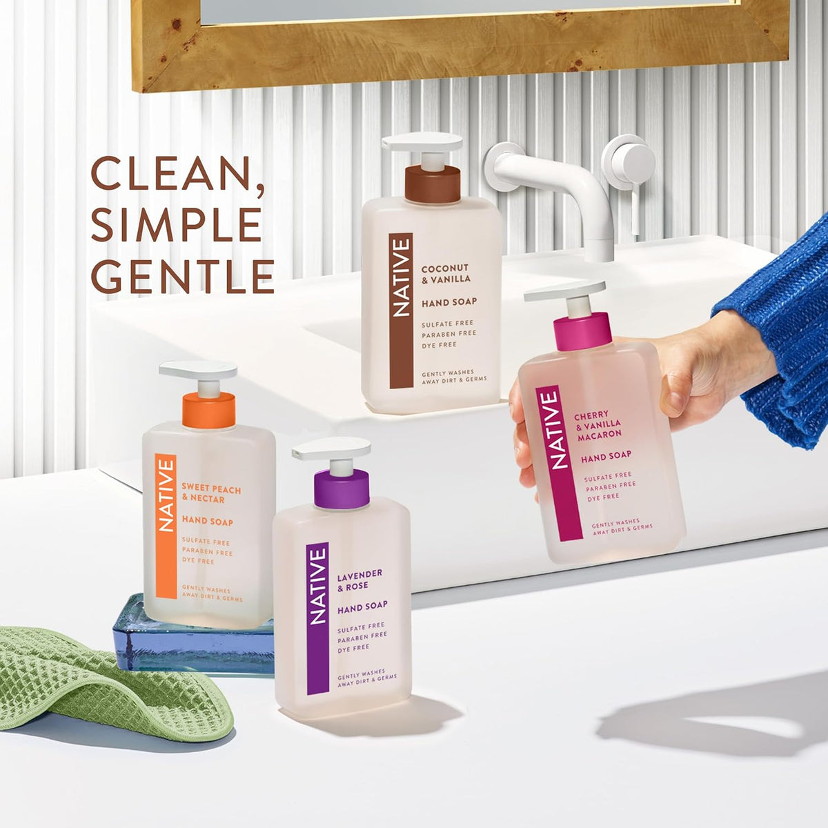 Native Liquid Hand Soap – Birthday Gift for Mom Who Loves Clean Beauty & Cozy Scents
