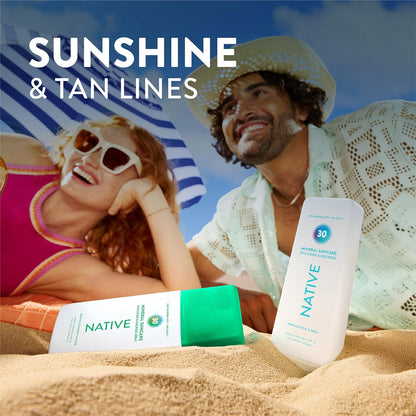 Native Mineral Sunscreen Spray SPF 30 – Portable Broad-Spectrum SPF for Camping, Patio Days & Open-Air Adventures, 7 oz