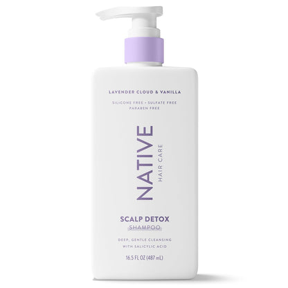 Native Scalp Detox Shampoo Lavender Cloud & Vanilla 16.5 fl oz – Calming Post-Workout Hair Reset for a Healthier Routine