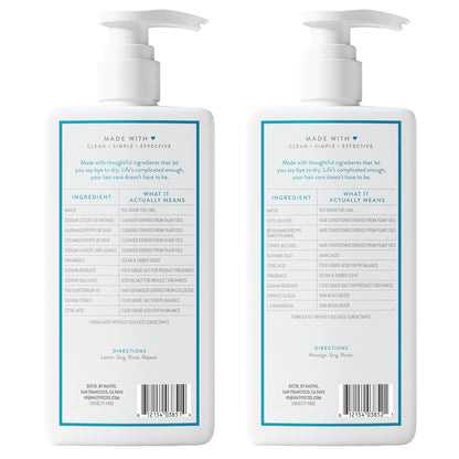 Native Shampoo and Conditioner Set – Thoughtful Birthday Gift for Her, Vegan Hair Care with Naturally Derived Ingredients