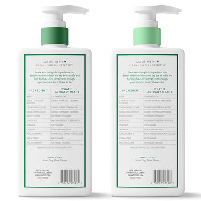 Native Sulfate-Free Scalp Care 2-Pack – Effortless Shampoo and Conditioner Duo for Less-Is-More Simplicity