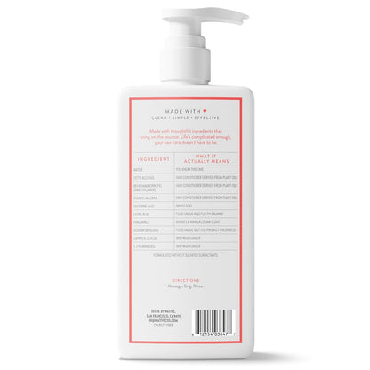 Native Volumizing Conditioner Berries & Vanilla Cream – Calming Bath Time Essential for Limp, Lifeless Hair