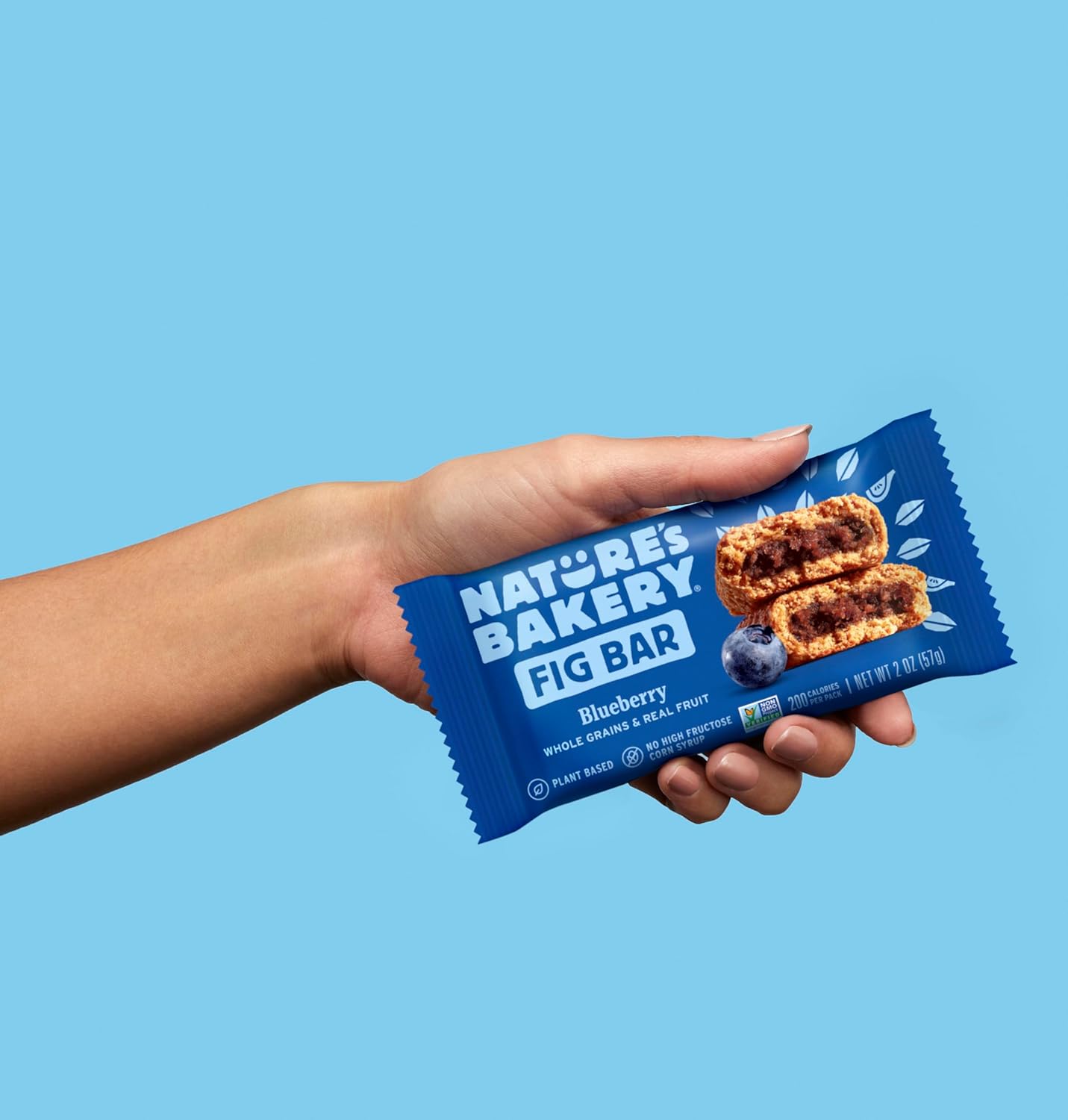 Nature's Bakery Blueberry Fig Bars - Camping and Backpacking Snack for On-The-Go Fuel, Whole Wheat